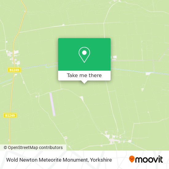 Wold Newton Meteorite Monument map