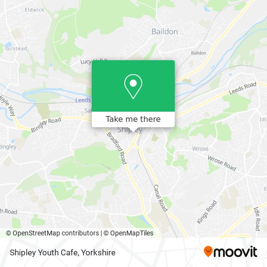 Shipley Youth Cafe map