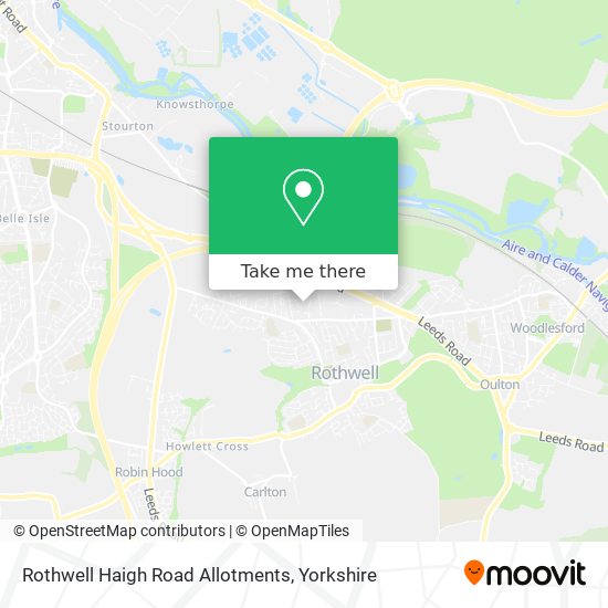 Rothwell Haigh Road Allotments map