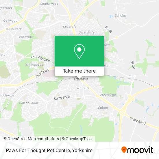 Paws For Thought Pet Centre map