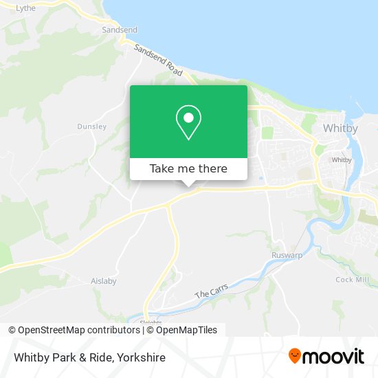 Whitby Park & Ride map