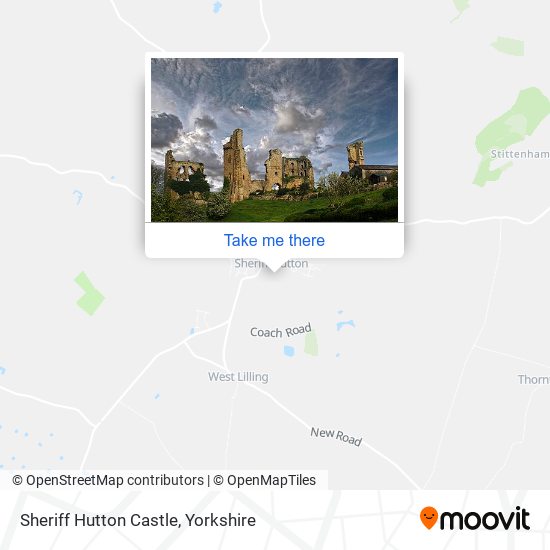 Sheriff Hutton Castle map