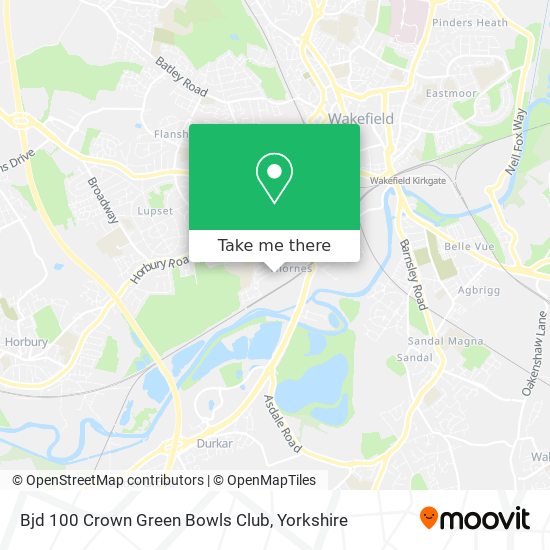 Bjd 100 Crown Green Bowls Club map