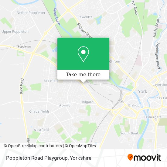 Poppleton Road Playgroup map