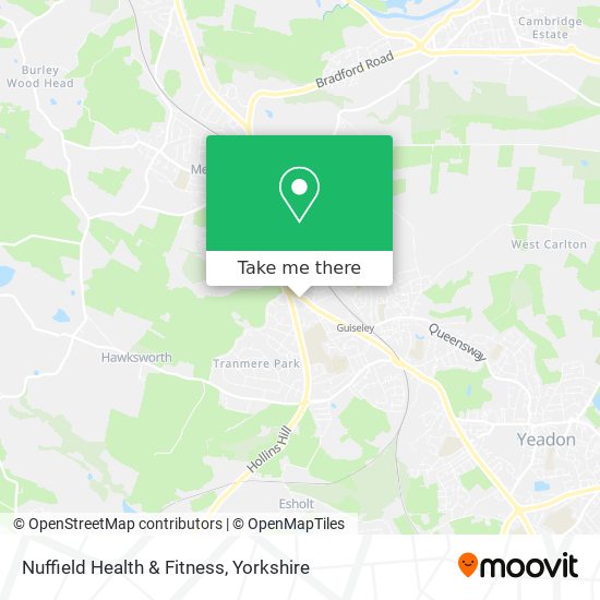 Nuffield Health & Fitness map