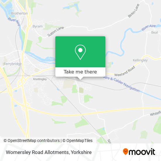 Womersley Road Allotments map