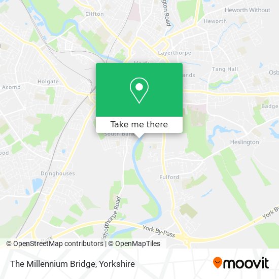 The Millennium Bridge map