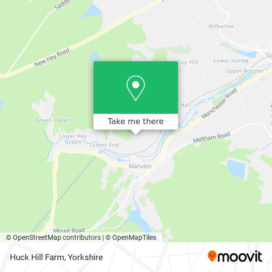 Huck Hill Farm map