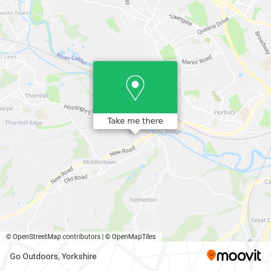 Go Outdoors map