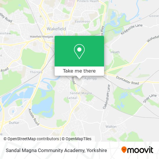 Sandal Magna Community Academy map