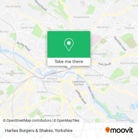 Harlies Burgers & Shakes map