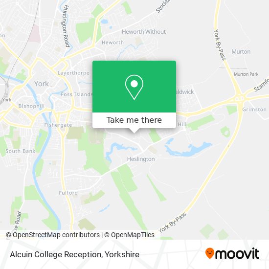 Alcuin College Reception map