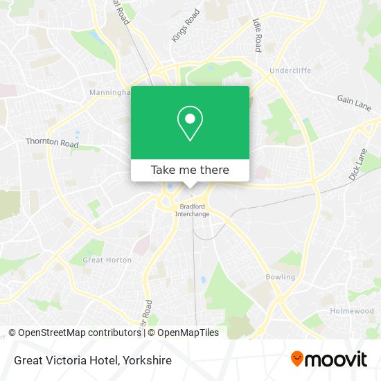 Great Victoria Hotel map