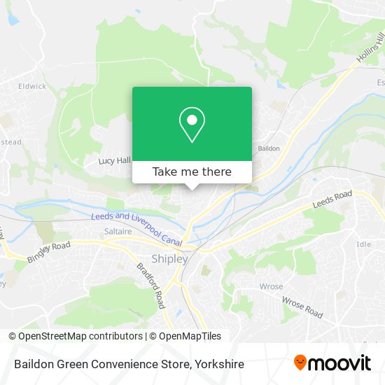 Baildon Green Convenience Store map