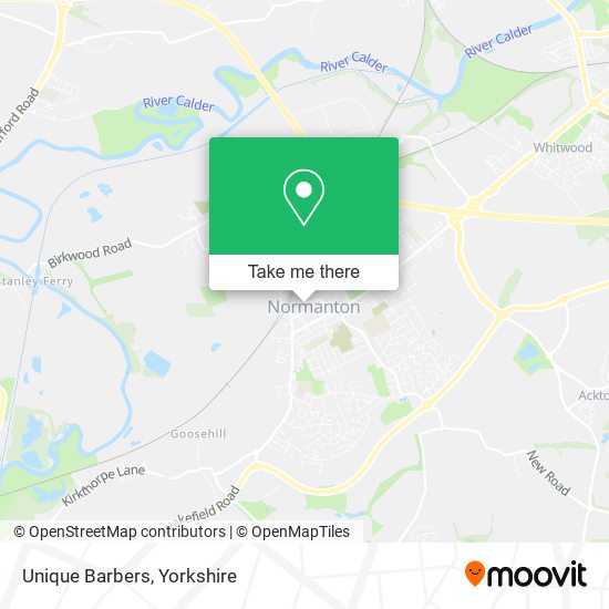 Unique Barbers map