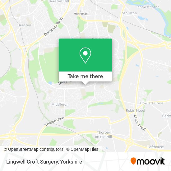 Lingwell Croft Surgery map