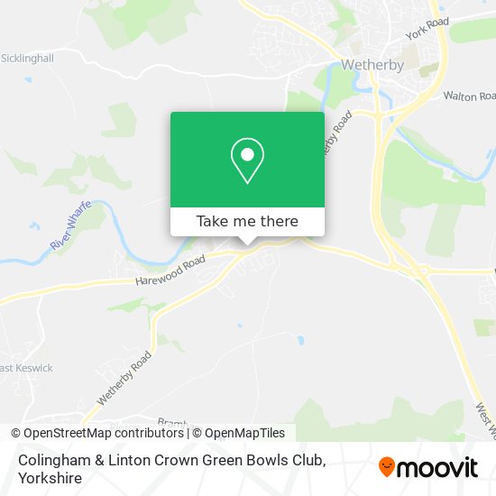Colingham & Linton Crown Green Bowls Club map