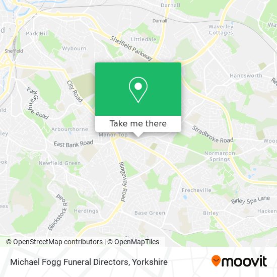 Michael Fogg Funeral Directors map