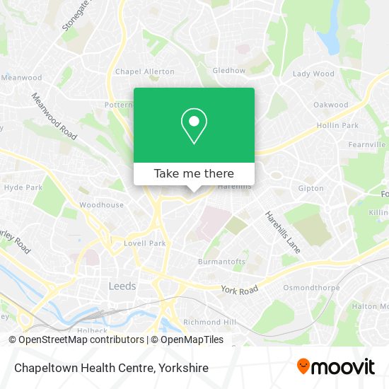 Chapeltown Health Centre map