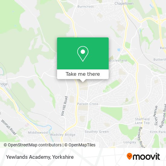 Yewlands Academy map