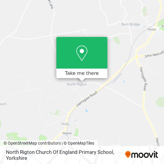 North Rigton Church Of England Primary School map