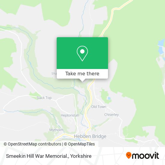 Smeekin Hill War Memorial. map
