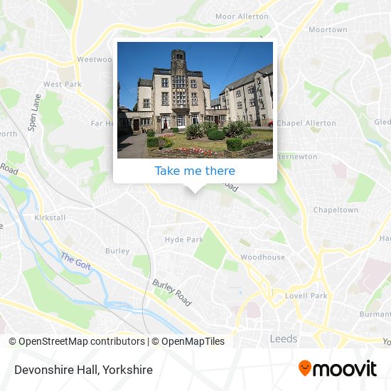 Devonshire Hall map