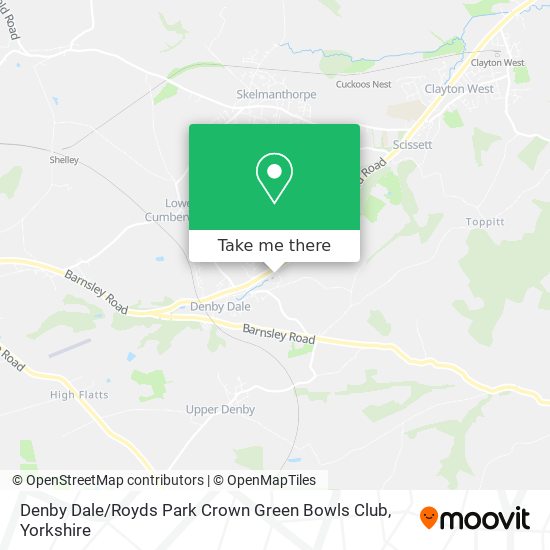 Denby Dale / Royds Park Crown Green Bowls Club map