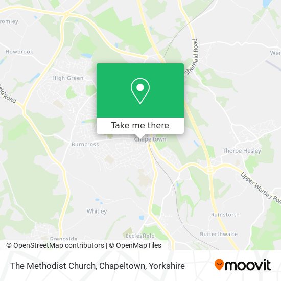 The Methodist Church, Chapeltown map