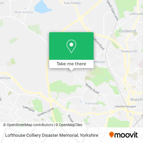 Lofthouse Colliery Disaster Memorial map