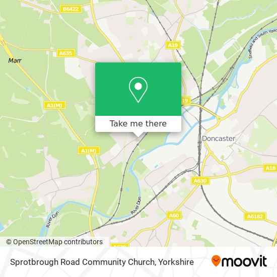 Sprotbrough Road Community Church map