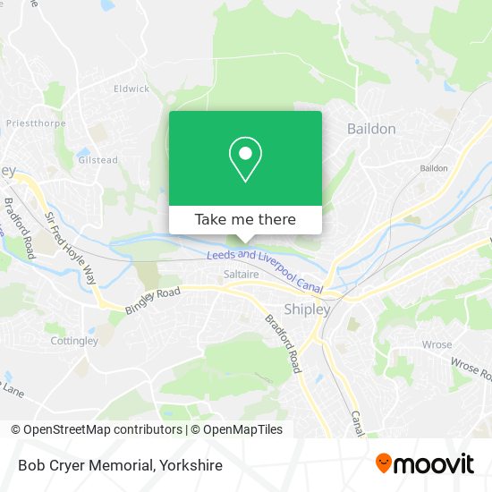 Bob Cryer Memorial map