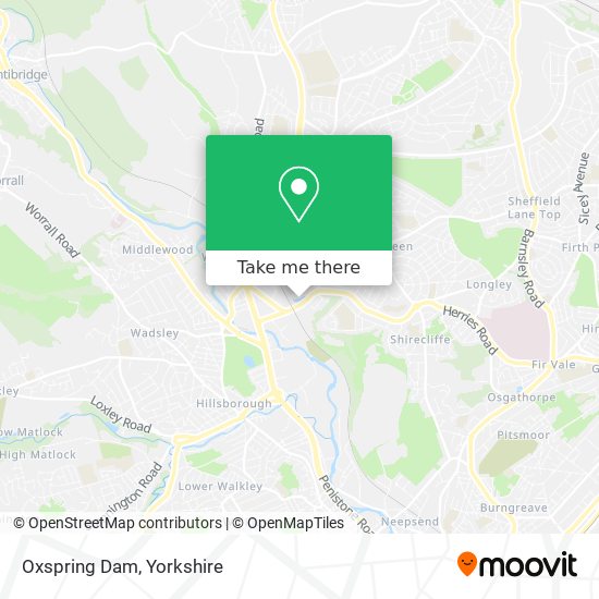 Oxspring Dam map