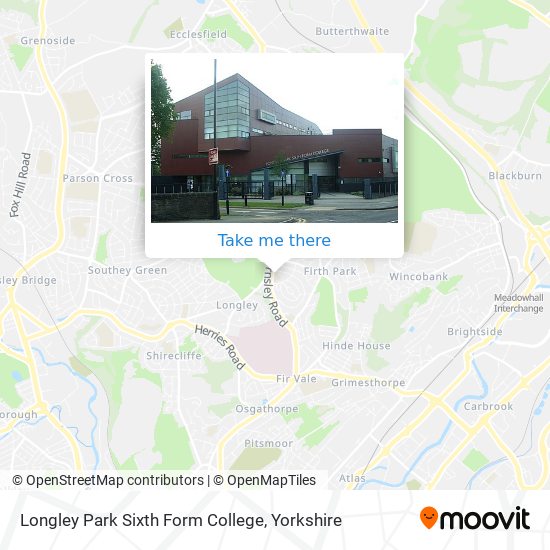 Longley Park Sixth Form College map