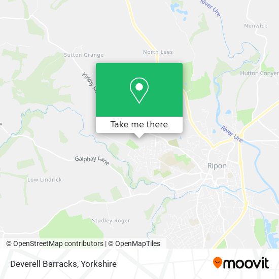 Deverell Barracks map