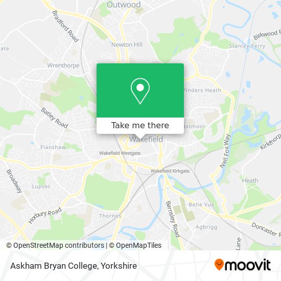 Askham Bryan College map