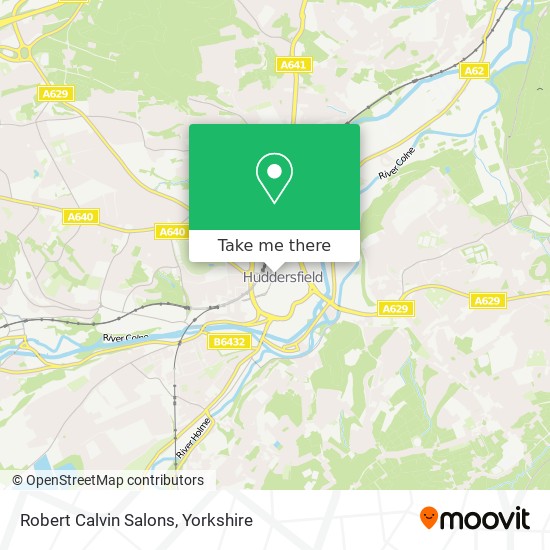 Robert Calvin Salons map