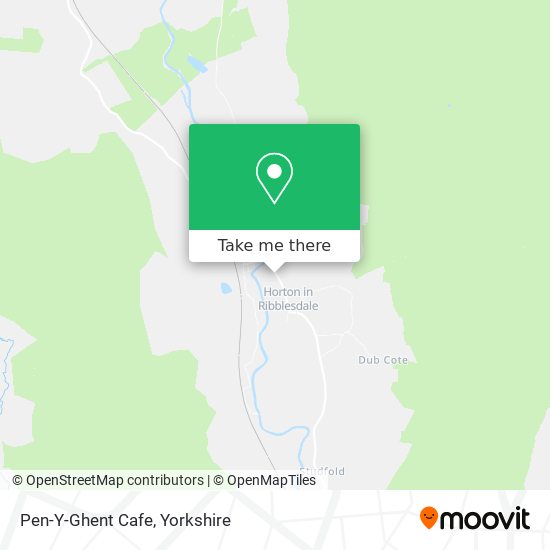 Pen-Y-Ghent Cafe map