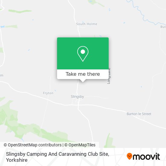 Slingsby Camping And Caravanning Club Site map