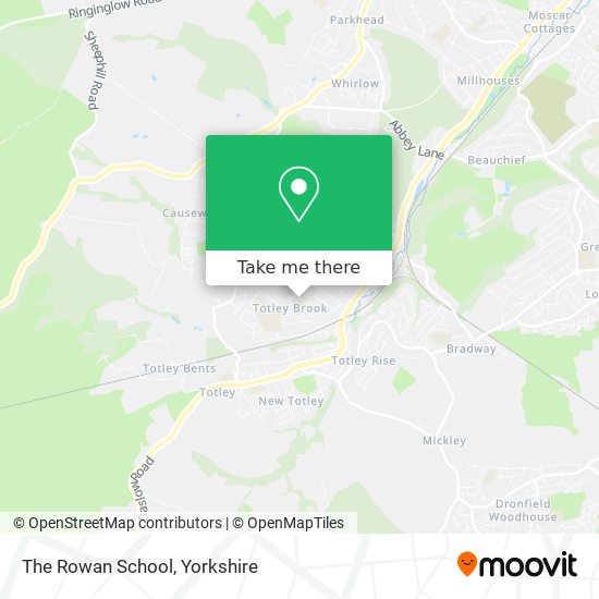 The Rowan School map