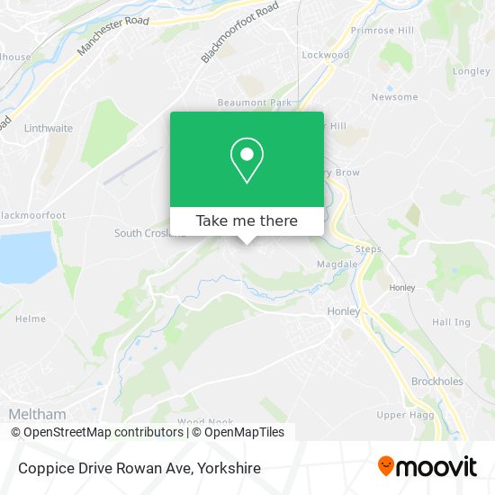 Coppice Drive Rowan Ave map