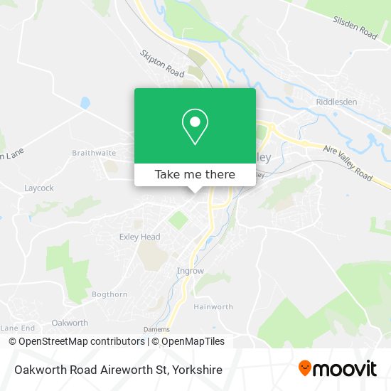 Oakworth Road Aireworth St map