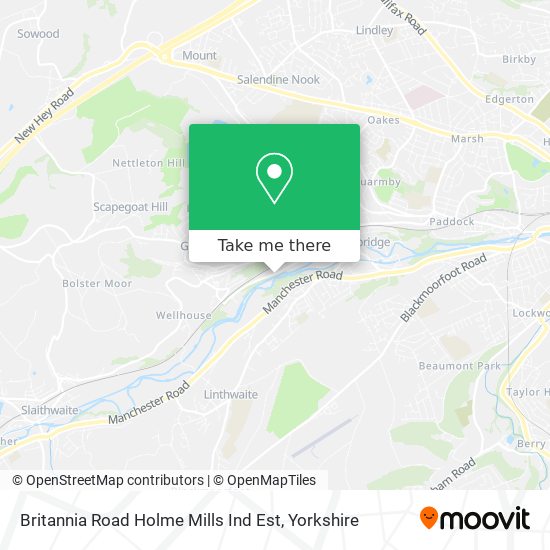 Britannia Road Holme Mills Ind Est map