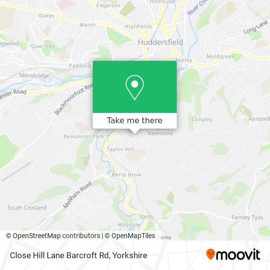 Close Hill Lane Barcroft Rd map