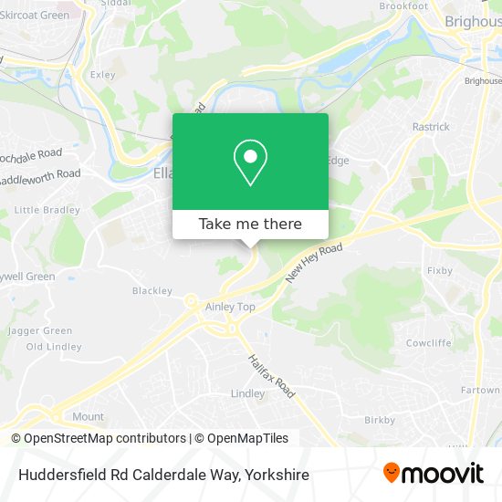 Huddersfield Rd Calderdale Way map