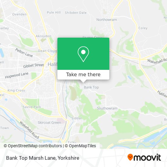 Bank Top Marsh Lane map