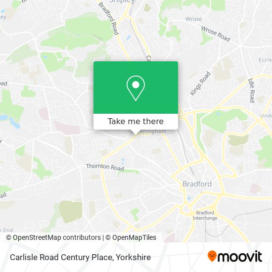 Carlisle Road Century Place map