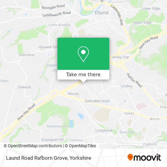 Laund Road Rafborn Grove map