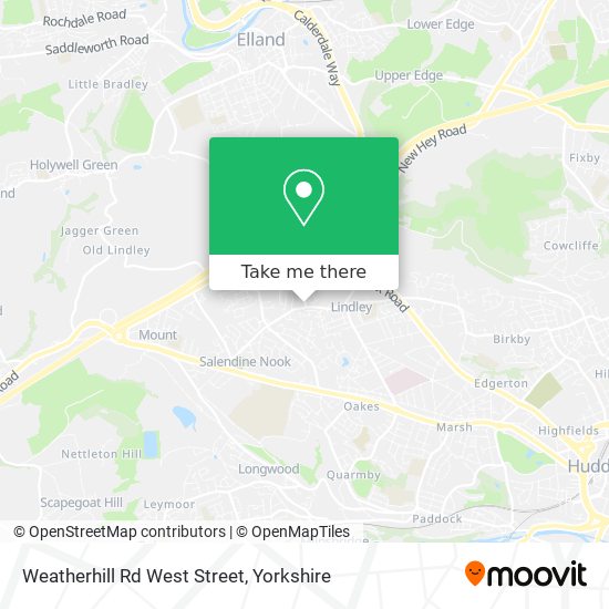 Weatherhill Rd West Street map