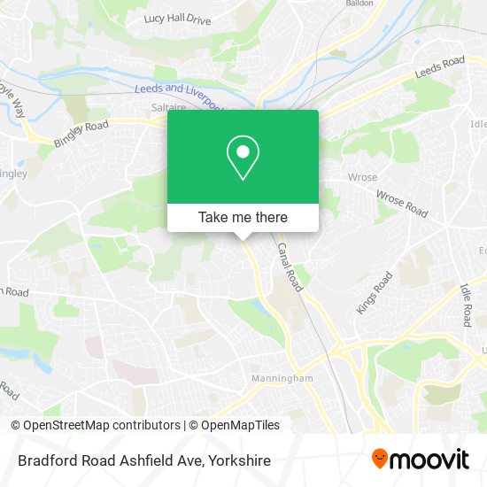 Bradford Road Ashfield Ave map